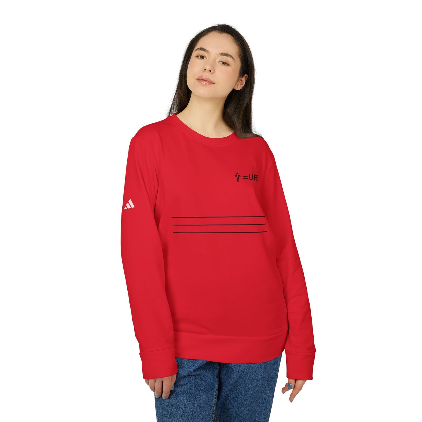 adidas® Unisex "Bread of Life" Fleece Crewneck Sweatshirt