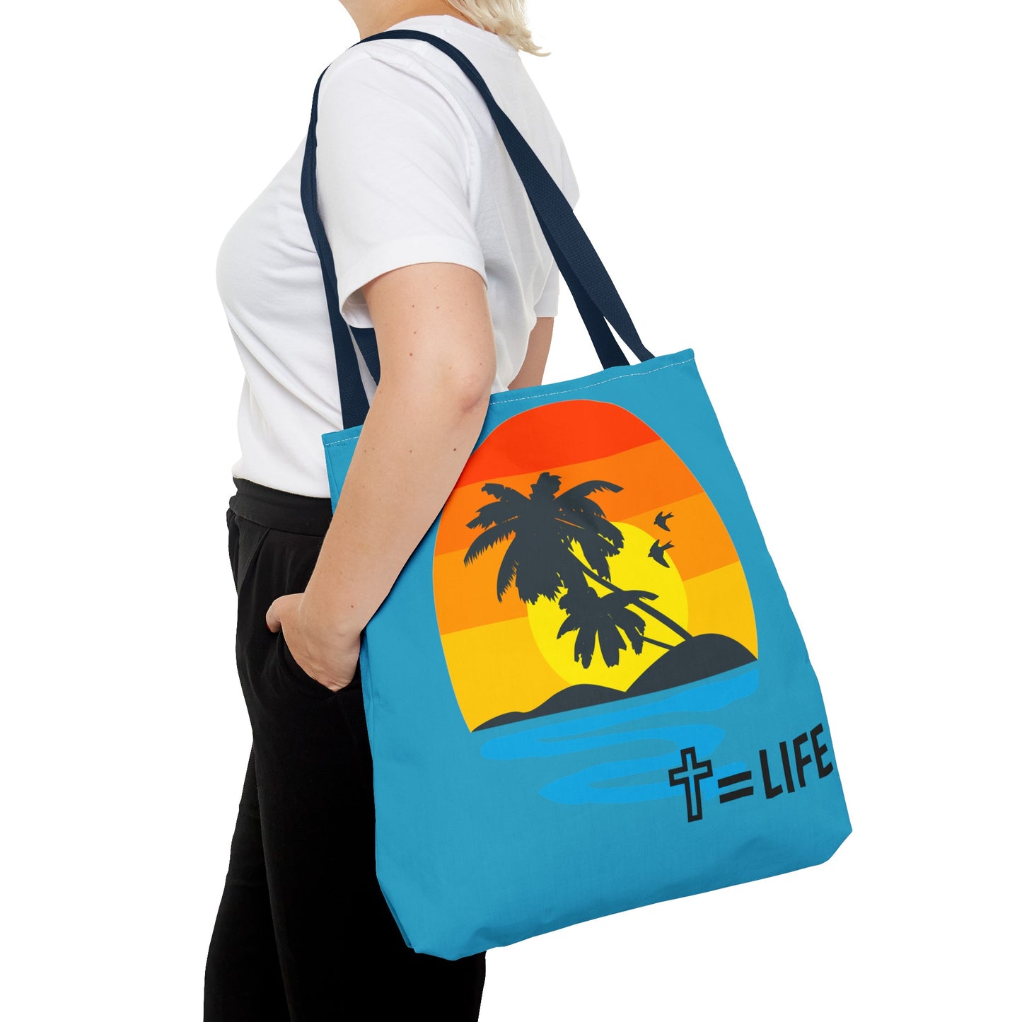 Cross Sunset Tote Bag