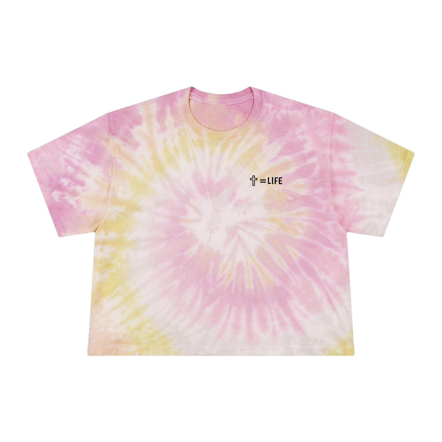 Women's Cross Tie-Dye Crop Tee