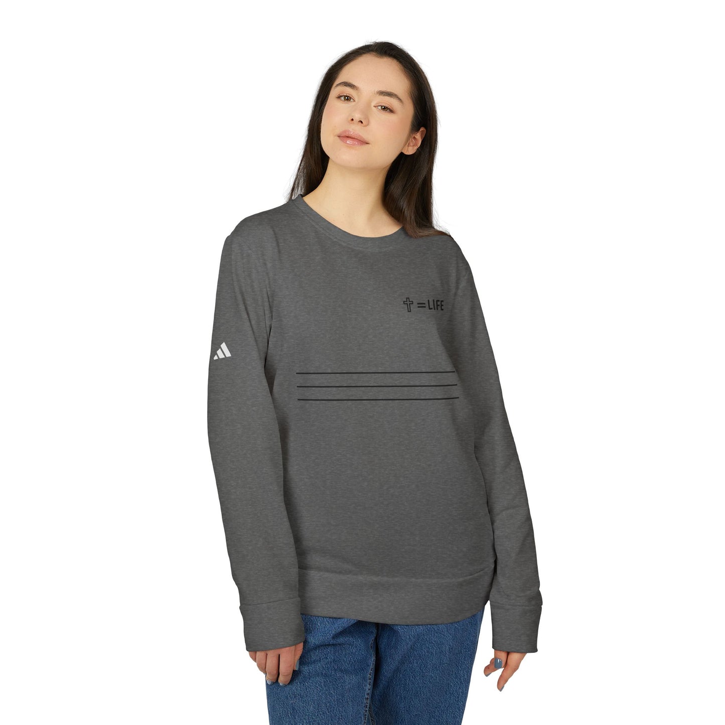 adidas® Unisex "Bread of Life" Fleece Crewneck Sweatshirt