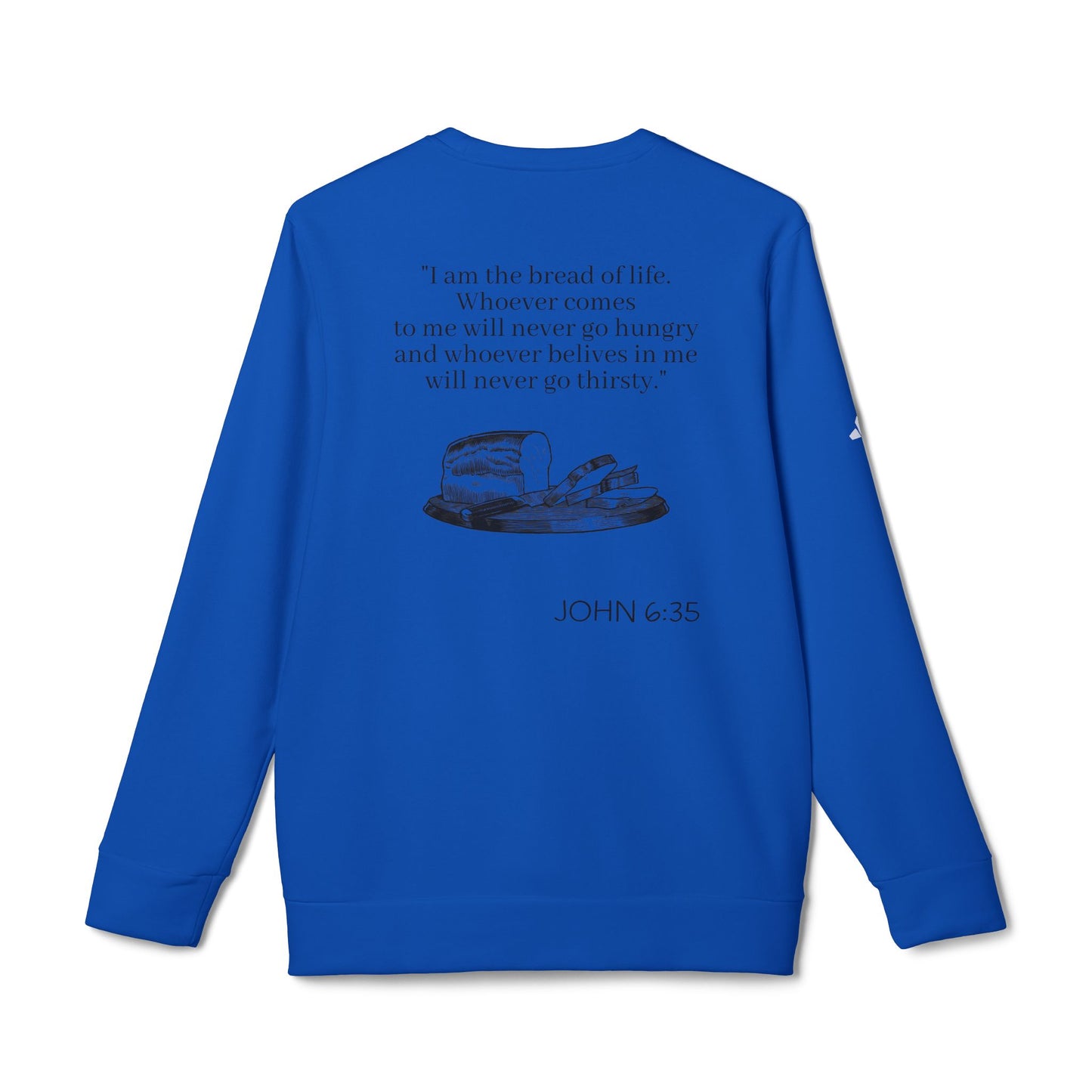 adidas® Unisex "Bread of Life" Fleece Crewneck Sweatshirt