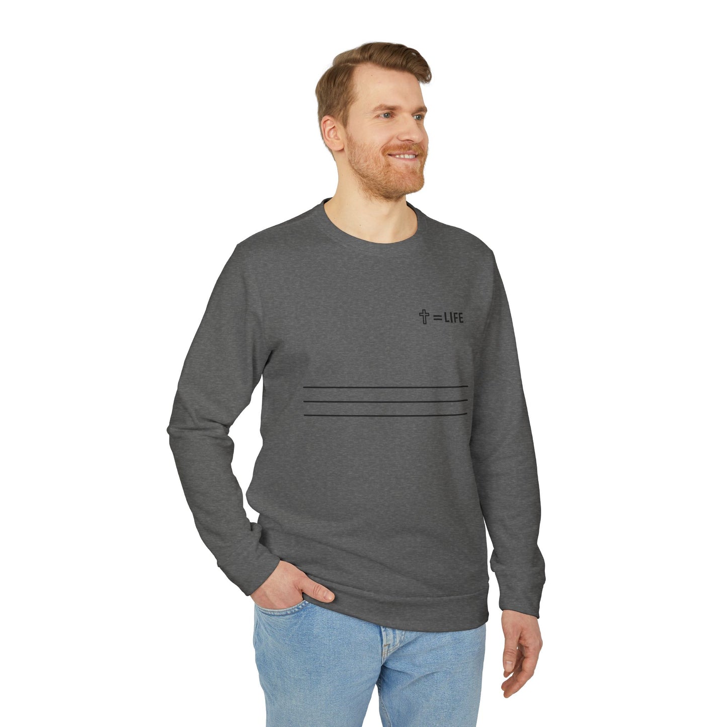 adidas® Unisex "Bread of Life" Fleece Crewneck Sweatshirt