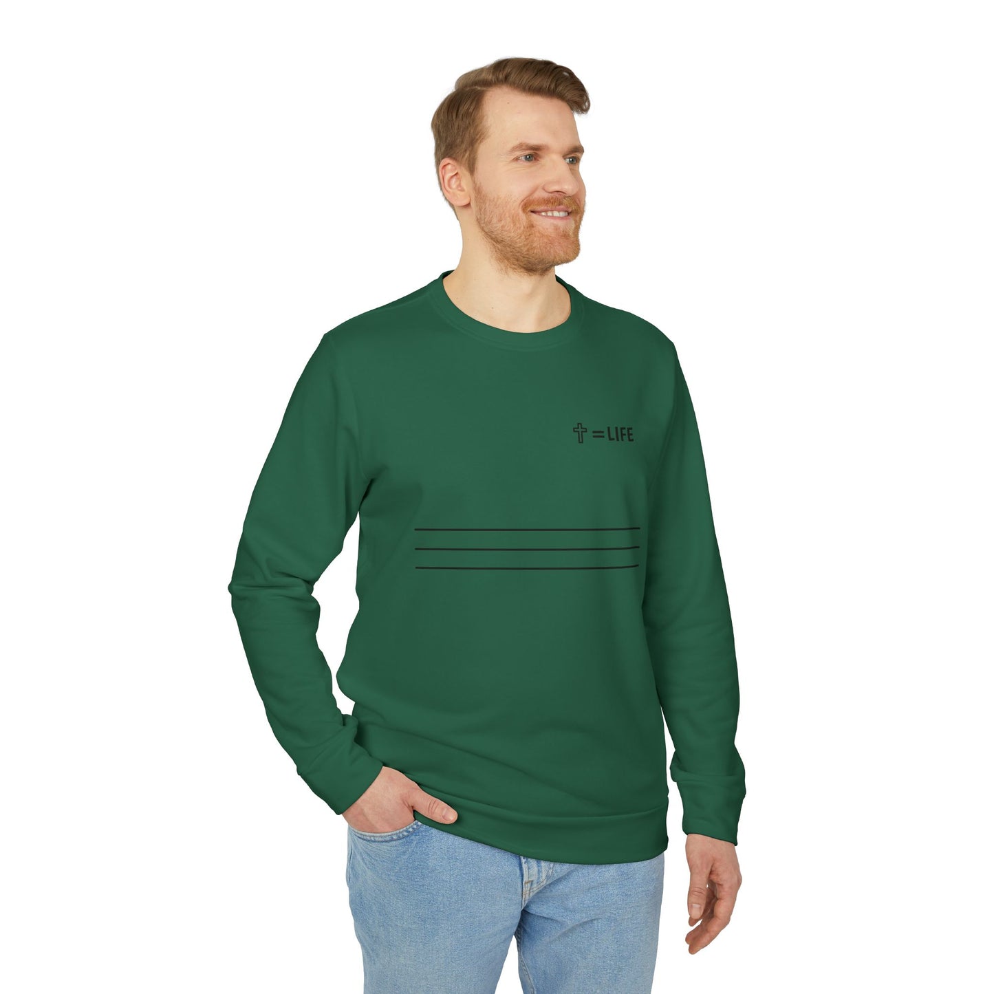 adidas® Unisex "Bread of Life" Fleece Crewneck Sweatshirt