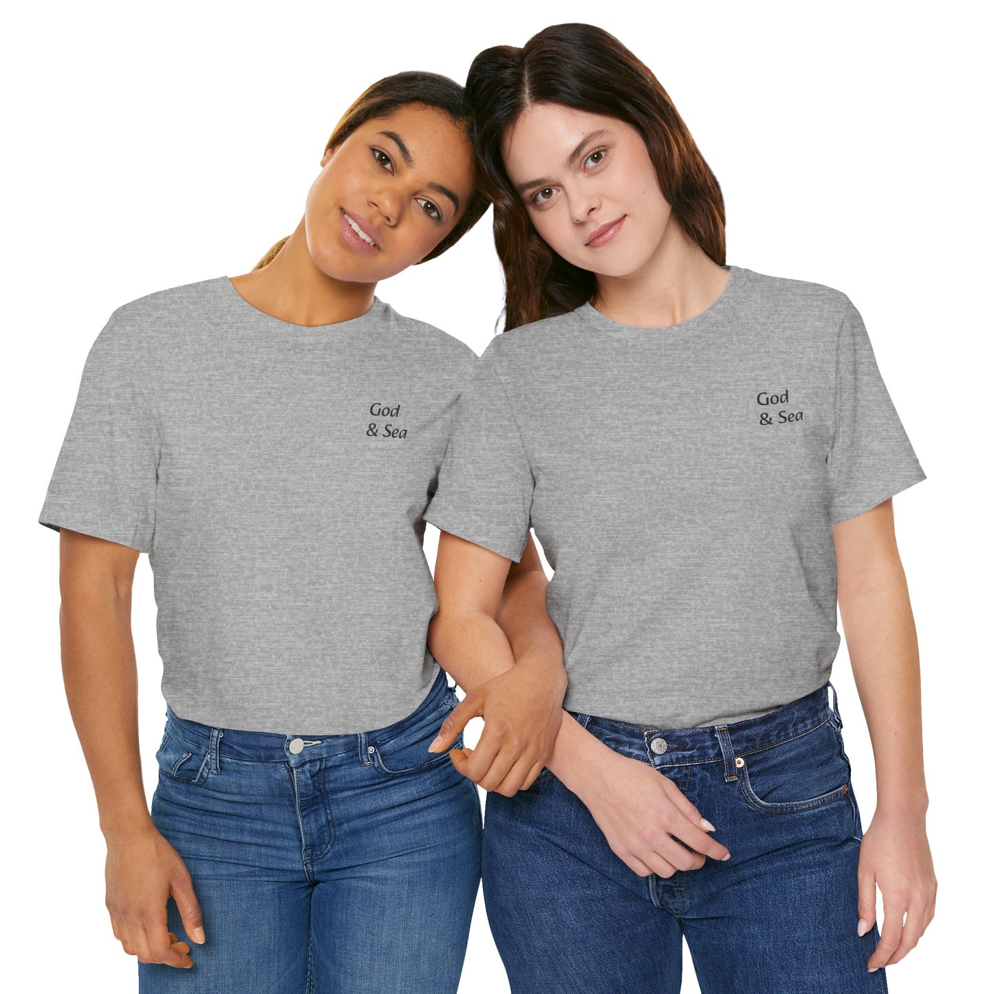 "God and Sea" Jersey Short Sleeve Tee Unisex