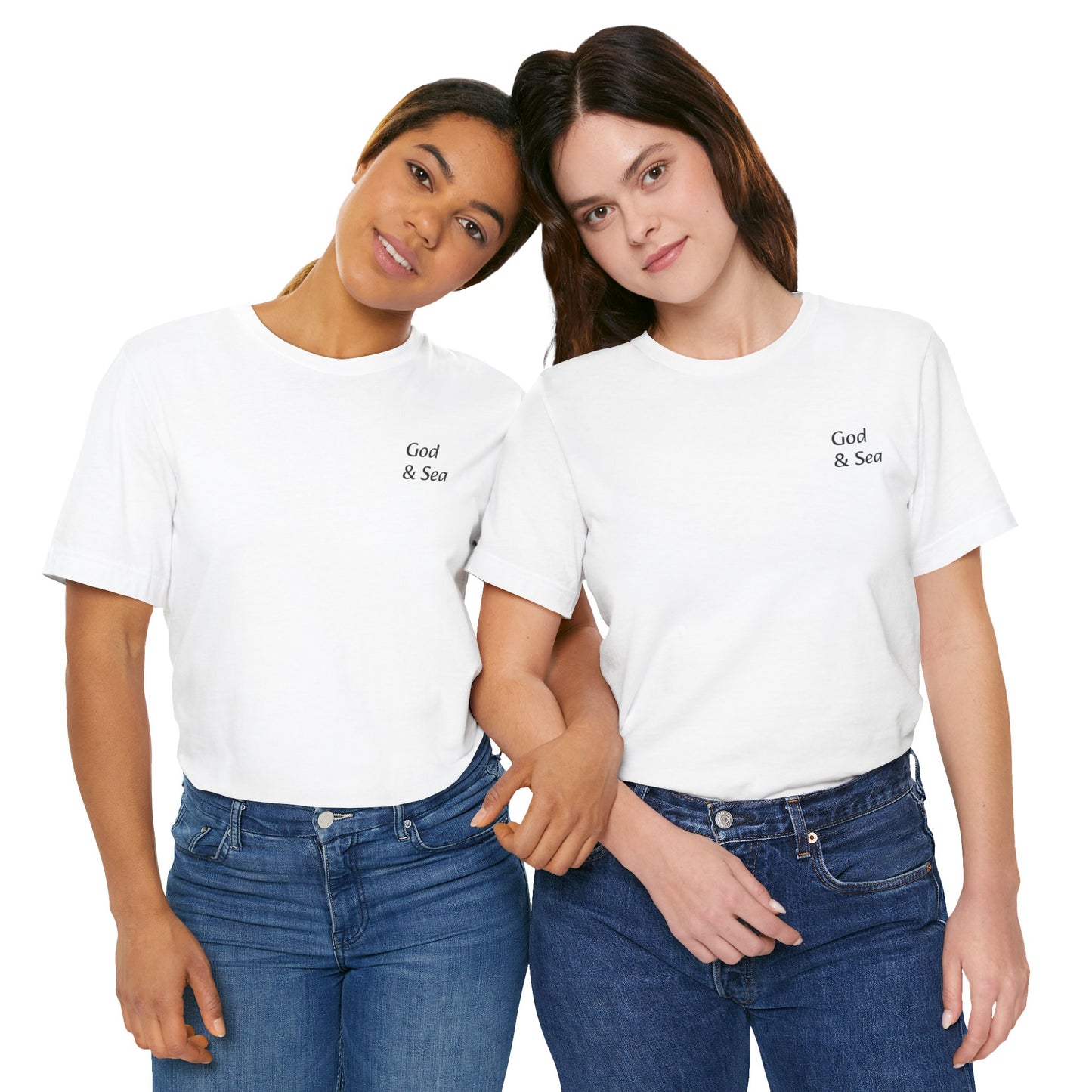 "God and Sea" Jersey Short Sleeve Tee Unisex