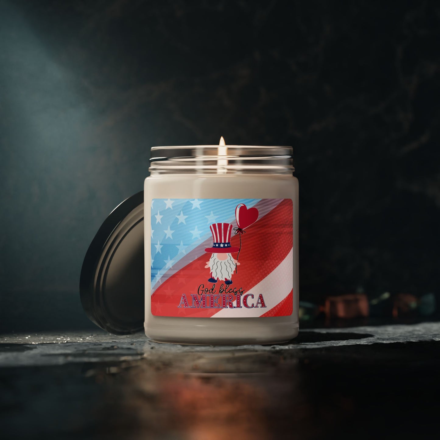 God Bless America Scented Soy Candle, 9oz