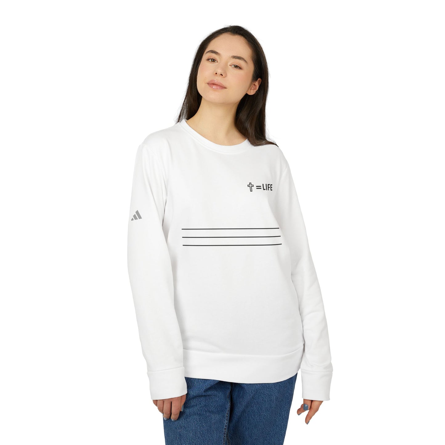 adidas® Unisex "Bread of Life" Fleece Crewneck Sweatshirt
