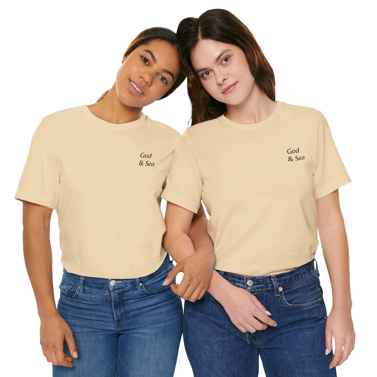 "God and Sea" Jersey Short Sleeve Tee Unisex