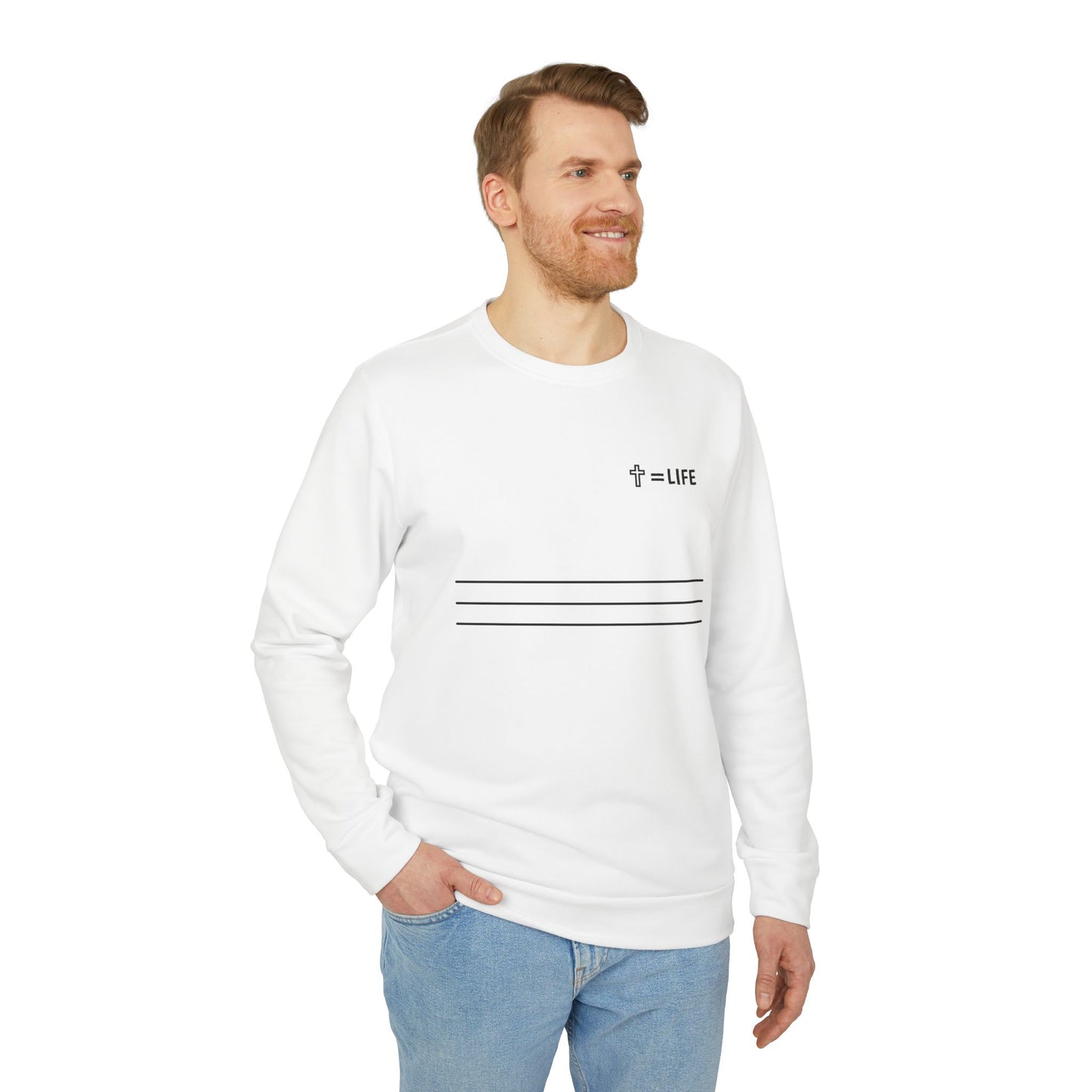 adidas® Unisex "Bread of Life" Fleece Crewneck Sweatshirt