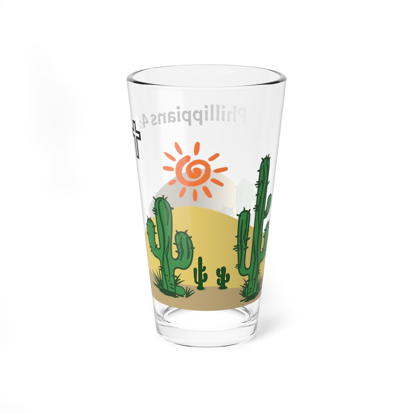 Philippians 4:13 Mixing Glass, 16oz